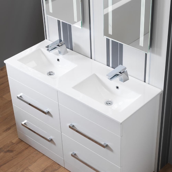 Monica Double 1200mm Base Unit & Double Basin