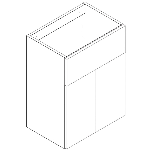 Q-Line 500mm & 600mm Basin Base Unit - 345mm Depth