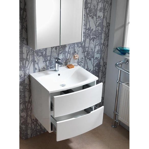 Oregon 600mm Wall-Hung Base Unit & Basin