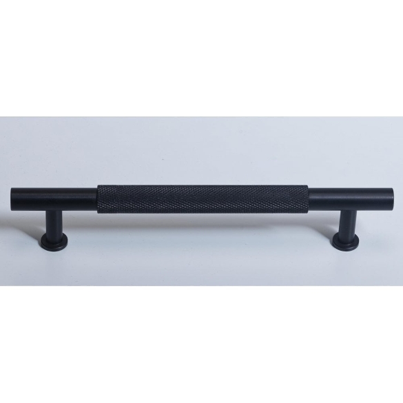 Knurled Bar Handle - Matt Black (Each)