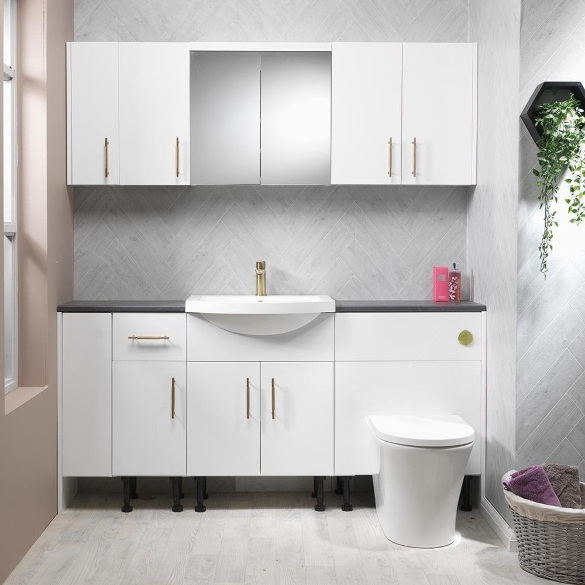 Q-Line 1700 Combination with Decor Panels - 350mm Depth