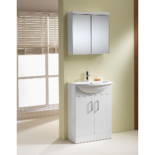 Eden 500 & 600mm Slimline Base Units & Basins - 250mm Depth
(can also be used with WC Unit)
