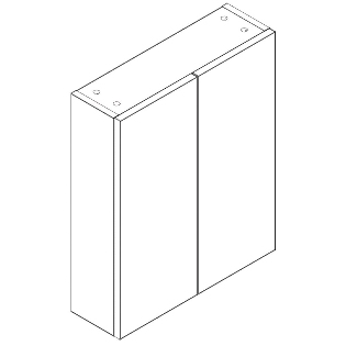 Q-Line 500mm & 600mm Double Wall Cabinet
