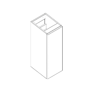 Q-Line 200mm Single Door Base Unit - 345mm Depth