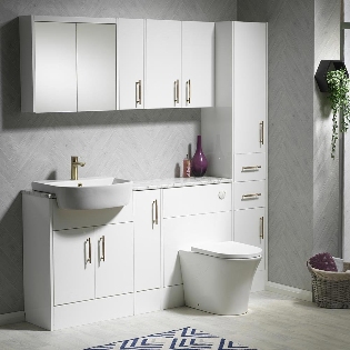 Q-Line 1700 Combination with Decor Panels & Column - 350mm
Depth
