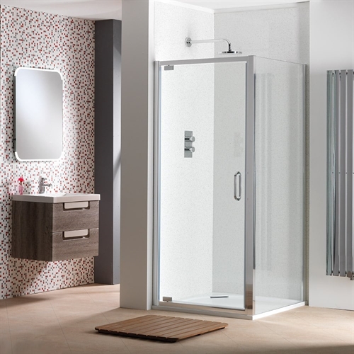 Classic Nouveau 6mm Pivot Doors with Easy-Clean Glass