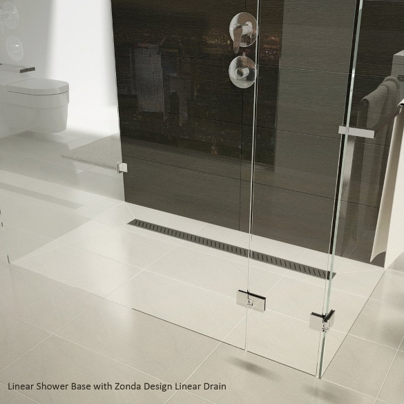 Ascent Linear Drain Wetroom Shower Base