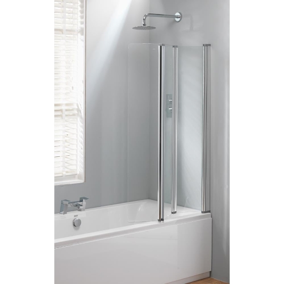 Classic Nouveau 3-Fold Bath Screen - 1400 x 860mm