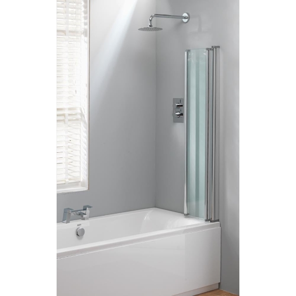 Classic Nouveau 3-Fold Bath Screen - 1400 x 860mm