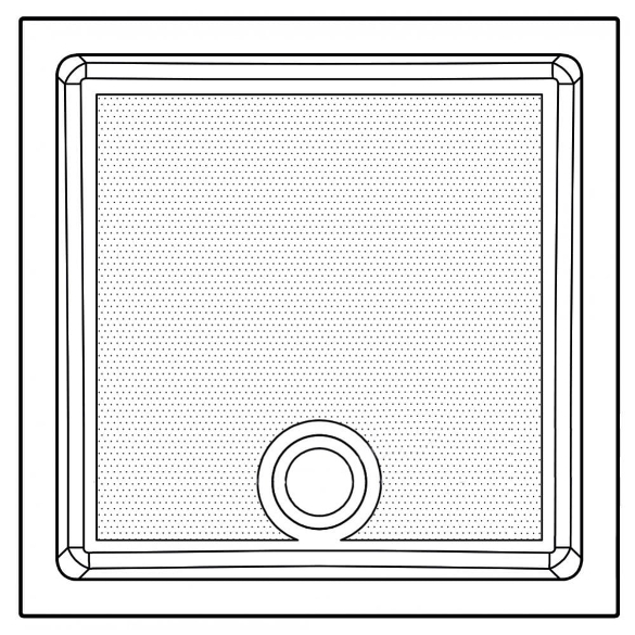 Genesis 40mm Anti-Slip Square Trays