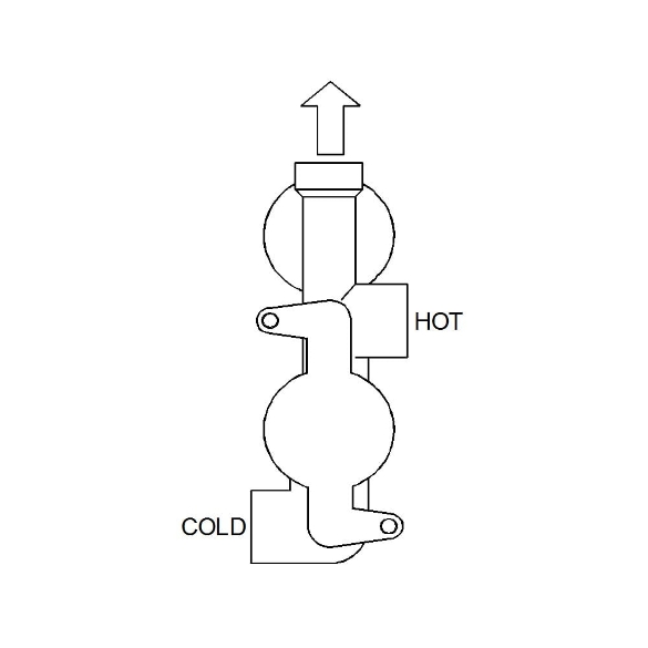 Nevada Twin Thermostatic Shower Valve with 1 Outlet (controls 1 function)