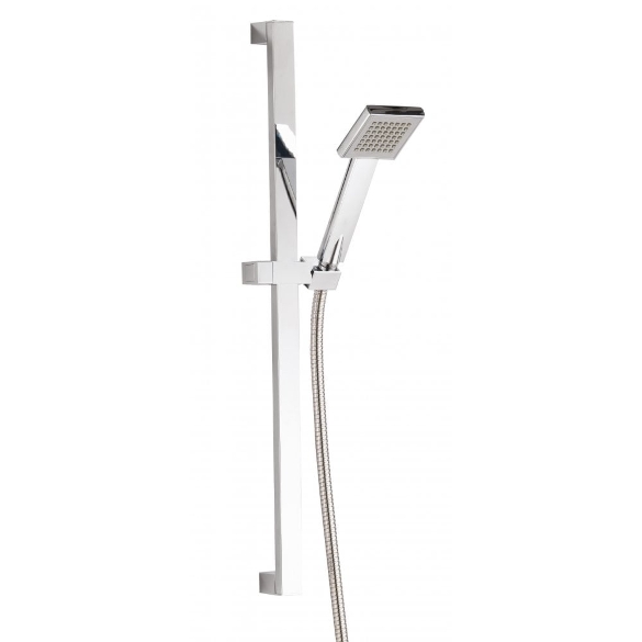 Square Handset, Slide Bar & Hose