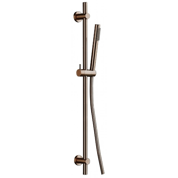 Tuscany Handset, Slide Bar & Hose - Brushed Bronze