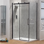 Ascent Premier 8mm Side Panels with Easy-Clean Glass - Clear Glass/Black Frame Ascent Premier 8mm Side Panels with Easy-Clean Glass - Clear Glass/Black Frame