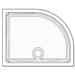 Genesis 40mm Anti-Slip Offset Quadrant Trays