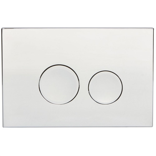 Ohio Round Push-Button & Plate - Chrome (For Ascent Pneumatic Cistern & Frames)