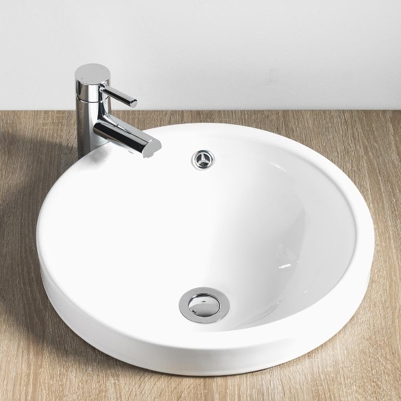 Roma 390mm Round Inset Vanity Basin