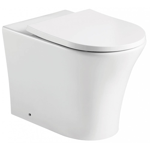 Rimini Rimless Back-to-Wall Pan & Soft Close Seat