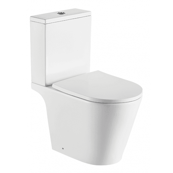 Oregon Rimless Open-Back WC including Soft Close Seat