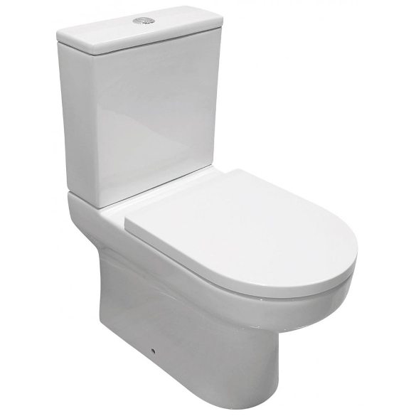 Evora Rimless Closed Sided WC including Soft Close Seat