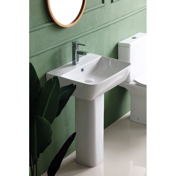 Verona Basin & Pedestal - 450mm, 500mm or 550mm
