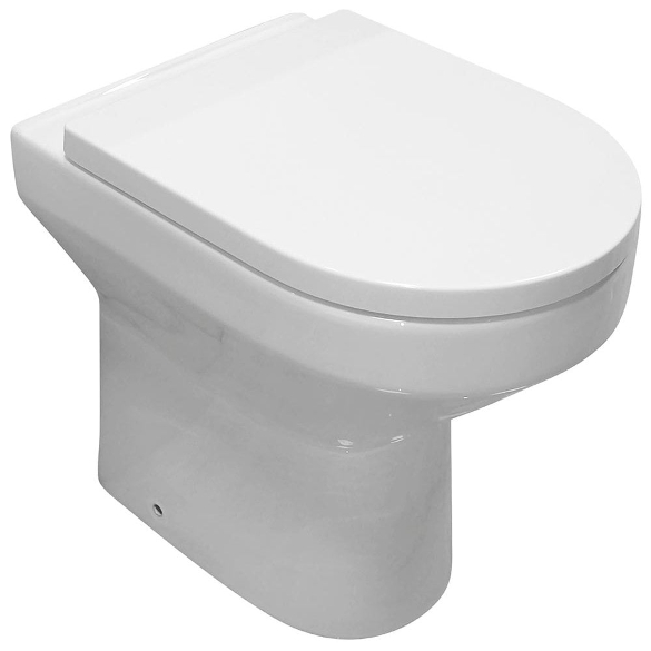 Evora Rimless Back-to-Wall Pan & Soft Close Seat