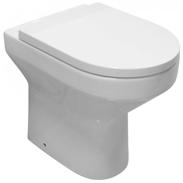 Estoril Tall Rimless Back-to-Wall Pan & Soft Close Seat