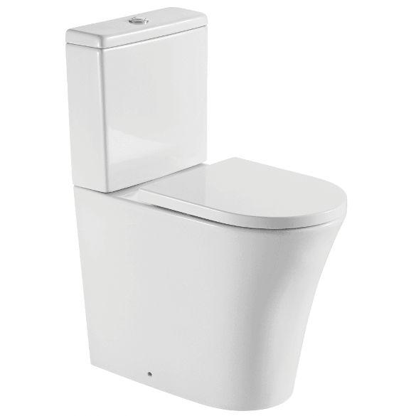 Rimini Rimless Comfort Height Closed Back WC including Soft Close Seat