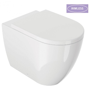 Naxos Rimless Back-to-Wall Pan & Soft Close Seat
