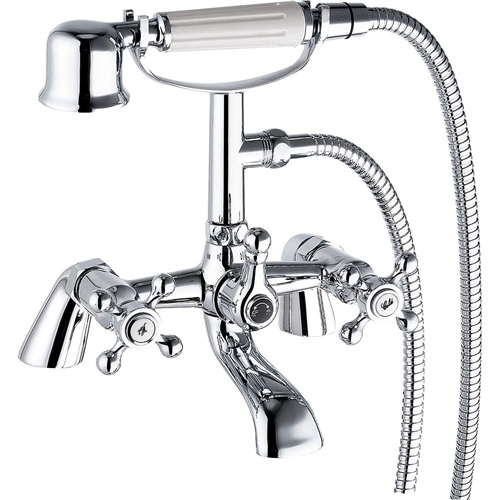 Victorian Bath Shower Mixer & Kit (2 Hole)