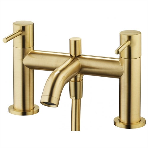 Tuscany Bath Shower Mixer & Kit (2 Hole) - Brushed Brass
