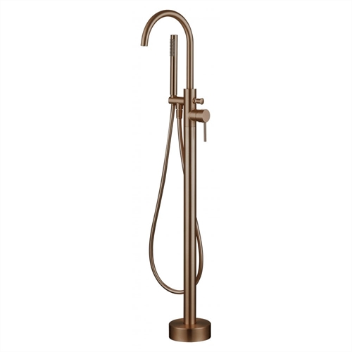 Tuscany Floorstanding Bath Shower Mixer - Brushed Bronze