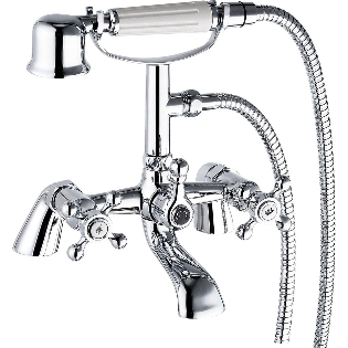 Victorian Bath Shower Mixer & Kit (2 Hole)

