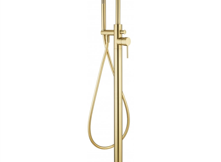 Tuscany Floorstanding Bath Shower Mixer - Brushed Brass