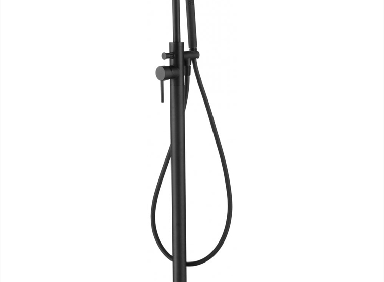 Tuscany Floorstanding Bath Shower Mixer - Matt Black