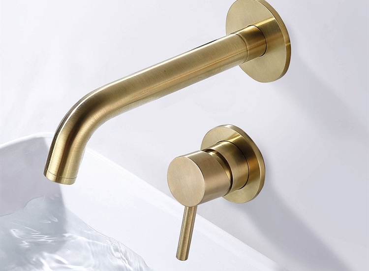 Tuscany Wall-Mounted Basin Filler - Gunmetal
