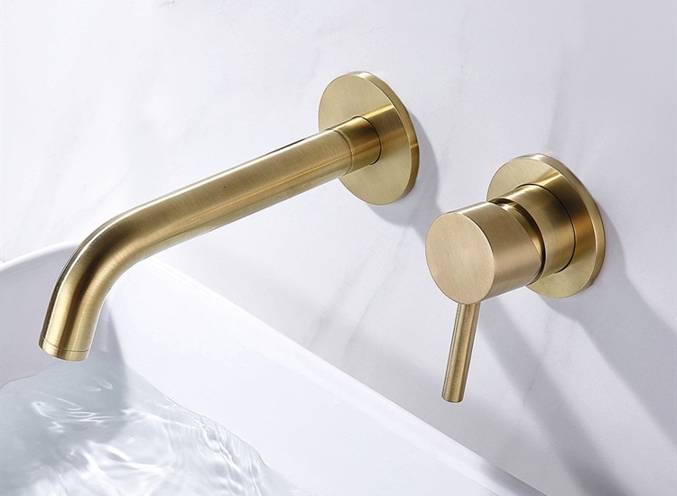Tuscany Wall-Mounted Basin Filler - Gunmetal