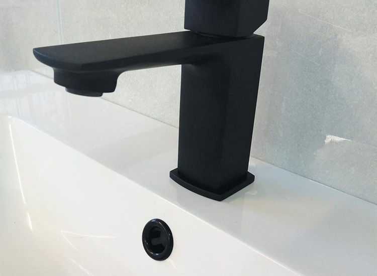Matt Black Basin Overflow Ring
