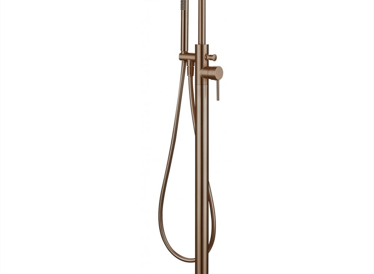 Tuscany Floorstanding Bath Shower Mixer - Brushed Bronze