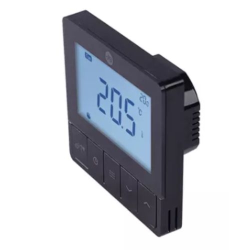 JG Speedfit 240v Programmable Thermostat Wired Black- JGSTAT4BL