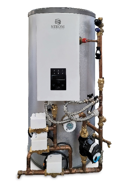 Strom 14.4kW Single Phase Heat Only Electric Boiler & 170L P/P Indirect Cylinder C/W Filter - WBSP15H170PP