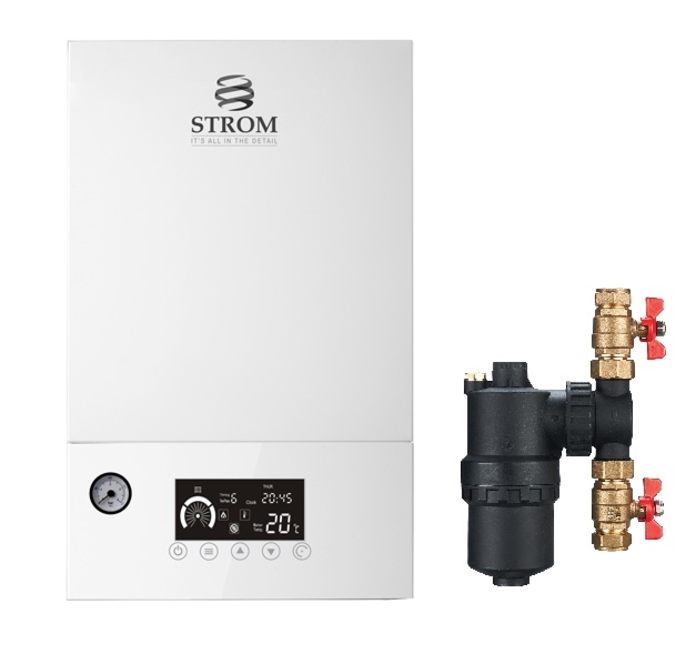 Strom 7KW Single Phase Electric Combi Boiler C/W Filter 10 year Warranty - WBSP7C10