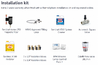 ThermoSphere Flex Electric Combi Boiler Installation Kit