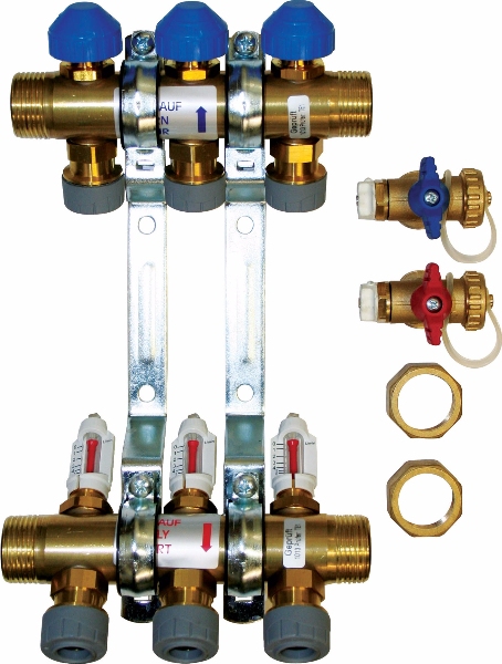 Polypipe 15mm Push-Fit Manifold - 6 Port PB12741