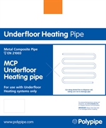 Polypipe MCP Underfloor Heating 16mm x 80m Pipe Coil Metal Composite Pipe MCP8016B Polypipe MCP Underfloor Heating 16mm x 80m Pipe Coil Metal Composite Pipe MCP8016B