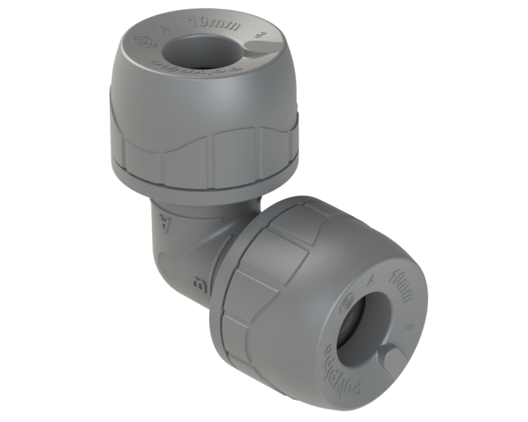 Polyplumb Enhanced Grey 10mm Elbow PB110EG