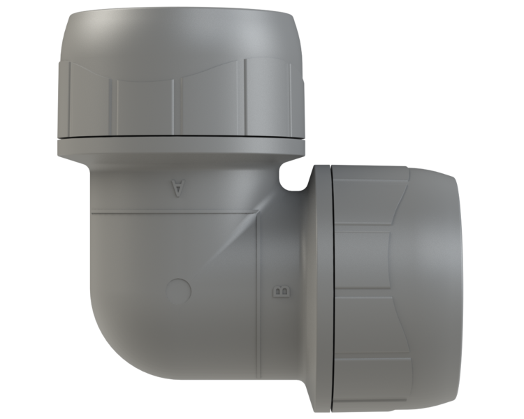 Polyplumb Enhanced Grey 28mm Elbow PB128EG