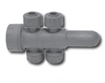Polyplumb Double Sided Manifold 22mm X 10mm 4 Port Manifold (Socket/Spigot) PB4922 Polyplumb Double Sided Manifold 22mm X 10mm 4 Port Manifold (Socket/Spigot) PB4922