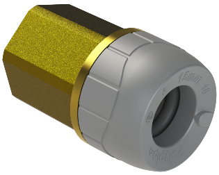 Polyplumb Enhanced Grey 15mm X 12 Female Adaptor PB4415