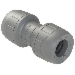 Polyplumb Enhanced Grey 15mm Straight Coupling PB015EG